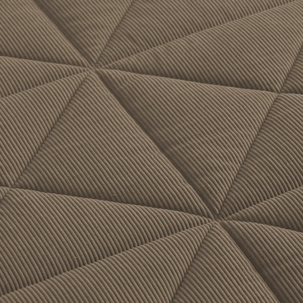 Couette effet mouton toucher velours camel - Aruna