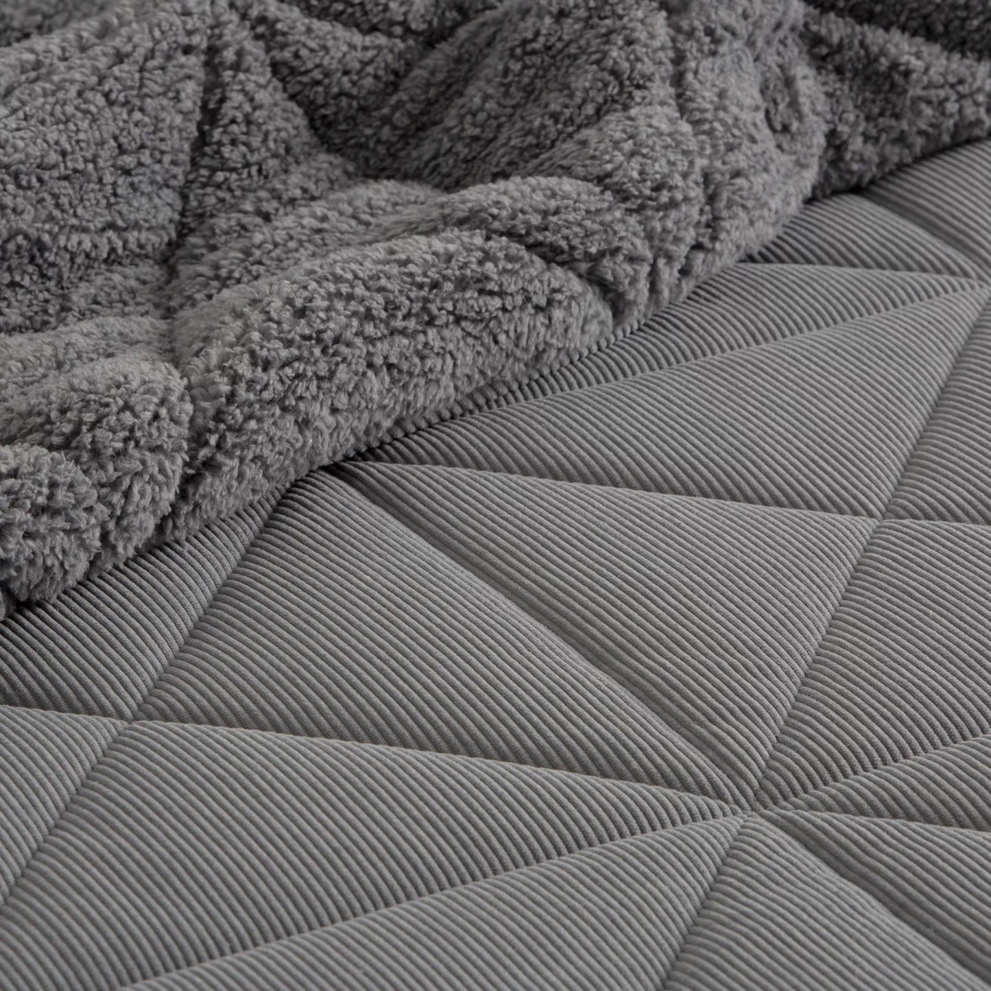 Couette effet mouton toucher velours camel - Aruna